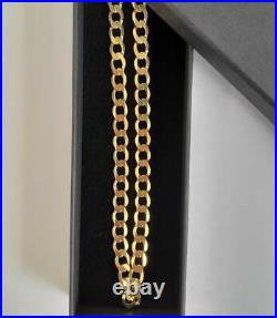 9ct yellow gold curb chain 20 inches 16.3g