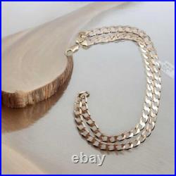 9ct yellow gold curb chain 22 inches 29.3g