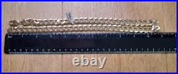 9ct yellow gold curb chain 22 inches approx 91.3g