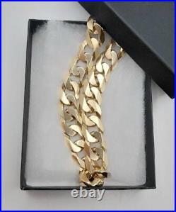 9ct yellow gold curb chain 22 inches approx 91.3g