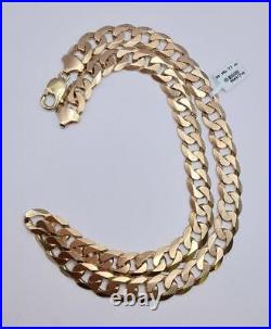 9ct yellow gold curb chain 22 inches approx 91.3g