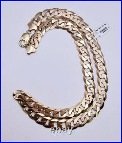 9ct yellow gold curb chain 22 inches approx 91.3g