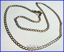 9ct yellow gold curb chain 5.6g