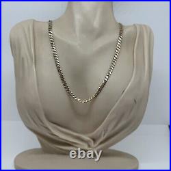 9ct yellow gold curb chain 6.8 grams 4.3mm wide 18 inches Hallmarked