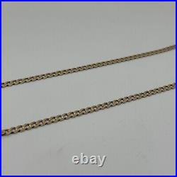 9ct yellow gold curb chain 6.8 grams 4.3mm wide 18 inches Hallmarked