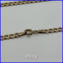 9ct yellow gold curb chain 6.8 grams 4.3mm wide 18 inches Hallmarked