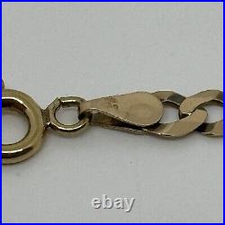 9ct yellow gold curb chain 6.8 grams 4.3mm wide 18 inches Hallmarked