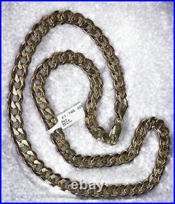 9ct yellow gold curb chain 60g