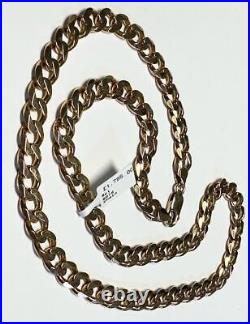 9ct yellow gold curb chain 60g