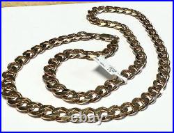 9ct yellow gold curb chain 60g