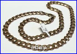 9ct yellow gold curb chain 60g