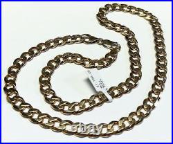 9ct yellow gold curb chain 60g