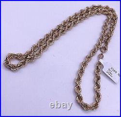 9ct yellow gold rope chain