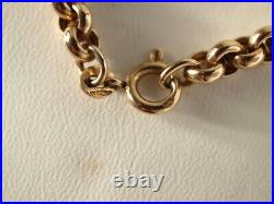 9ct yellow gold round belcher chain 15.60 grams 19.5 long
