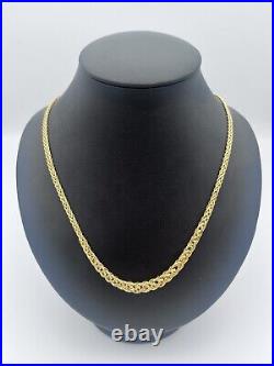 9ct yellow gold spiga necklace