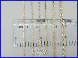 9k 9ct yellow gold two clasp extender safety chain connector extension 0.5 4