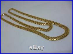 A very fine 9ct gold curb chain 24'' 25g