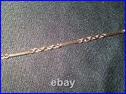 ANTIQUE EDWARDIAN 9ct GOLD FANCY LINK AND BAR 18 INCH NECKLACE 5.5 GRAMS