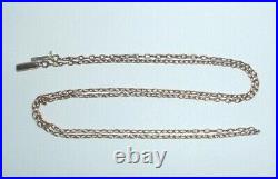 Antique 9ct Rose Gold Belcher Chain Necklace 21.5 Inches