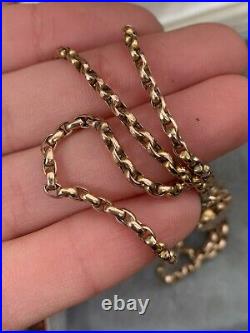 Antique 9ct Yellow Gold Chain With Heart