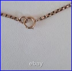 Antique 9ct gold Box link chain Length Weighs Approx 9 grams unisex men's women