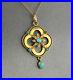 Antique-Edwardian-15Ct-Gold-Pendant-With-Turquoise-Pearl-On-9Ct-Gold-Chain-01-xv