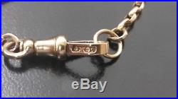 Antique Solid 9ct Gold Ladies & Gents 375 Albert Belcher Chain Mens Necklace