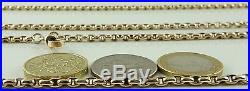 Antique Victorian 62 inch long full length 9ct gold watch guard chain 40.9 grams