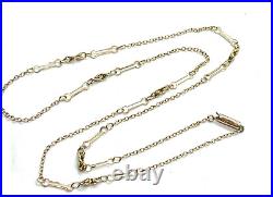 Antique Victorian 9CT Gold Fancy Link Chain Necklace 18