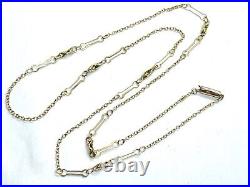 Antique Victorian 9CT Gold Fancy Link Chain Necklace 18