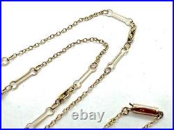 Antique Victorian 9CT Gold Fancy Link Chain Necklace 18