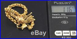 Antique Victorian 9Ct Gold Bracelet with Tassel Fob c 1880's