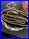 Attractive-9ct-Gold-Blue-Sapphire-Diamond-Necklace-Condition-Is-NEW-01-cp
