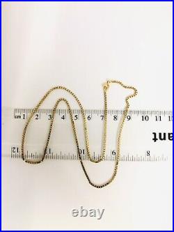 Beautiful 9CT Multi-Tone Gold 18 Box Chain Necklace 5.4g
