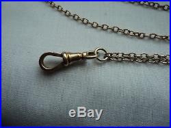 Beautiful Antique Vintage 9ct Gold Guard Chain/necklace/pendant 22 Inches Long