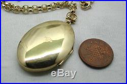 Beautiful Heavy 9ct Gold Locket And Chain