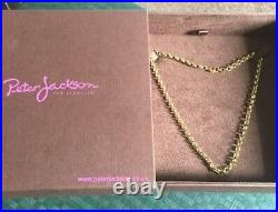 Beautiful & Weighty 9 Carat Gold Womens Belcher Chain Necklace Bnib & Receipt
