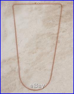 Belcher Chain Necklace 9ct Rose Gold