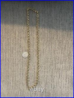 Belcher chain 9ct Yellow gold Solid Textured 30