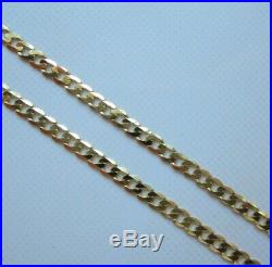Brand New 9ct Gold Curb Chain Necklace 20 inch 2.6 grams £120 Freepost