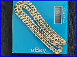 Brand new solid gold chain 28 inch 9ct Gold Curb Chain 109g
