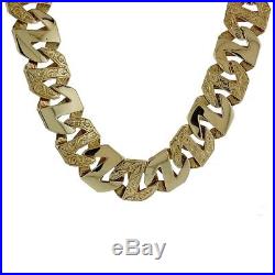 British Hallmarked 9ct Gold Heavy Mariner Curb Chain 24 207 G RRP £7875 HS41