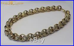 CHUNKY MEN'S 26 INCH Belcher Chain in Jewellers Bronze 340g Dipped in 9ct Gold