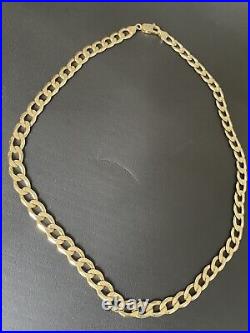 Chunky 9ct gold curb Chain Italy 33.4 Gr Super Heavy Approximate Measurement 20