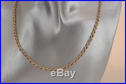Clearance Bargain 9ct Gold Necklace Rope Twist Chain 22.5 £123. NICE1
