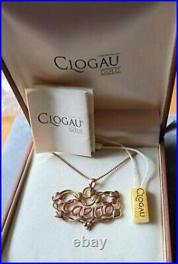 Clogau 9ct Rose and Yellow Gold Cariad Tree of Life Pendant And Chain