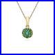 Cluster-Round-Emerald-Classic-Pendant-and-Chain-in-9ct-Yellow-Gold-01-ft