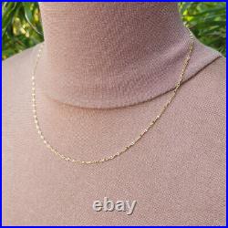 Dainty & Fine 9ct Yellow Gold Anchor Mariner Chain Necklace 16 18 20 22 24