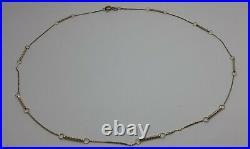 Delicate 9ct Gold Fancy Chain Necklace 17.5 Inches 2.5 Grammes