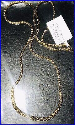 Designer Graduated Spiga Necklace Genuine 9ct Yellow Gold 18 Inch Hallmarked 375